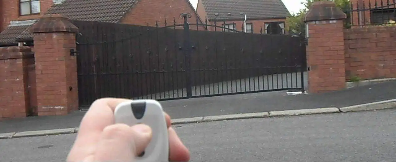 Electric gate remote control