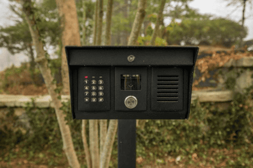 Gate intercom with keypad