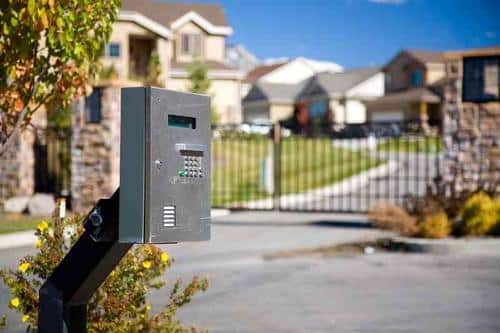 Automatic gate keypad